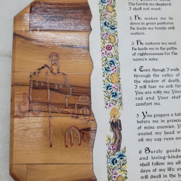 Olivewood Psalm wall hanging - Image 6