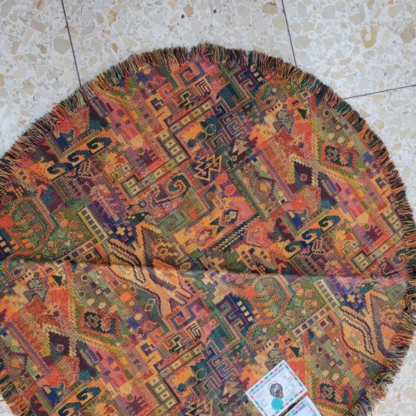 Druze round tablecloth orange - Image 4