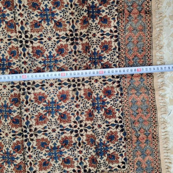 Square Qalamkari cotton tablecloth - Image 4