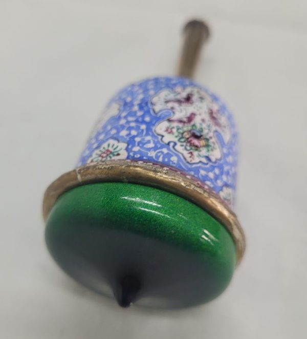 Brass enameled Hanukah Dreidel - Image 7