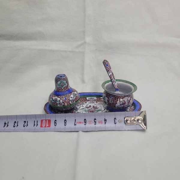 Salt'n pepper enameled dish - Image 3