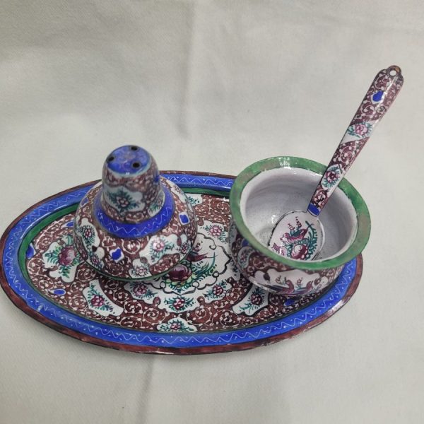 Salt'n pepper enameled dish - Image 7