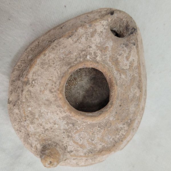 Pottery oil lamp Roman - Image 7