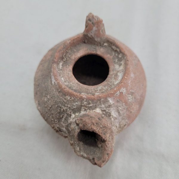 Antique Roman oil lamp - Image 8