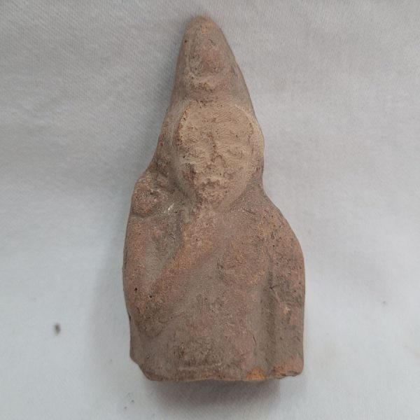Genuine antique pottery Roman head statue broken by Muslims found in Israel 4th century AD.  Dimension  3 cm X 7 cm X 3.2 cm approximately.