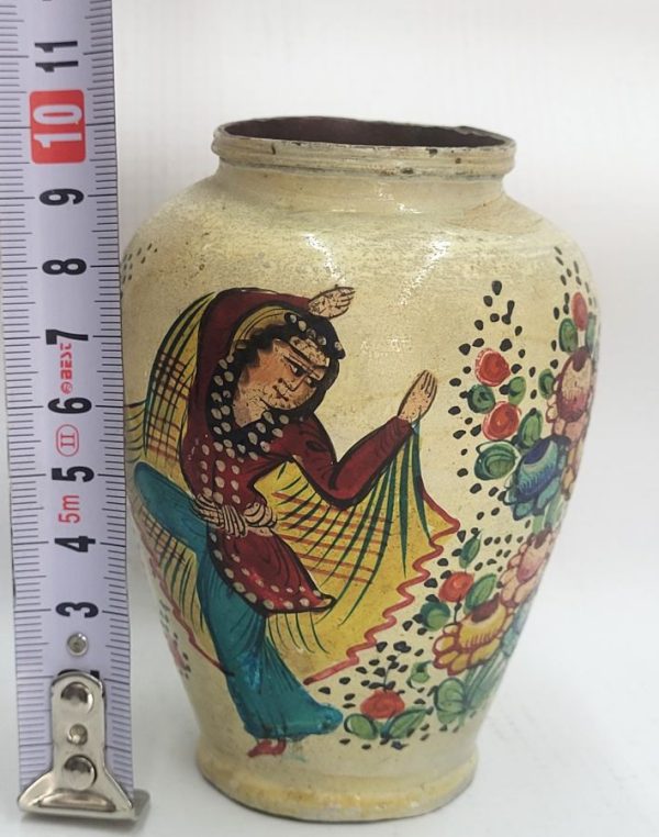 Vintage copper painted vase - Image 3