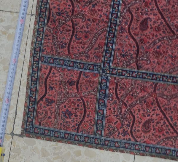 Ghalamkar red vintage tablecloth - Image 2