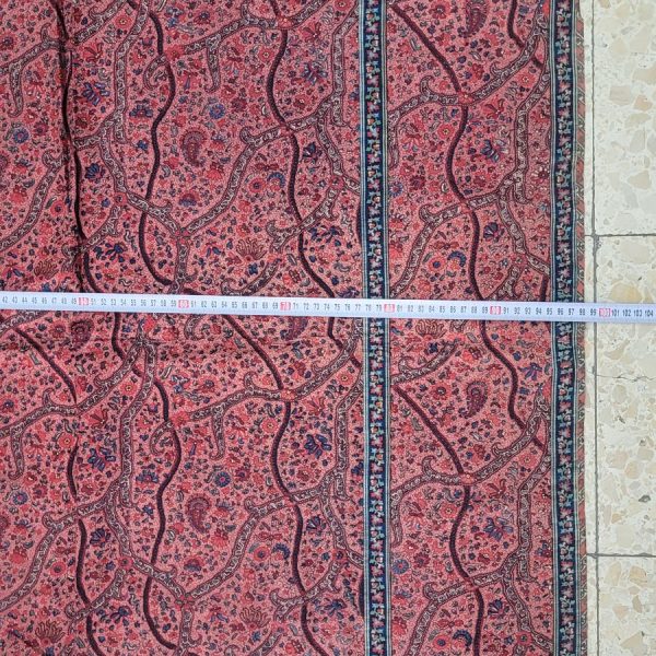 Ghalamkar red vintage tablecloth - Image 3