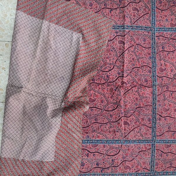 Ghalamkar red vintage tablecloth - Image 7