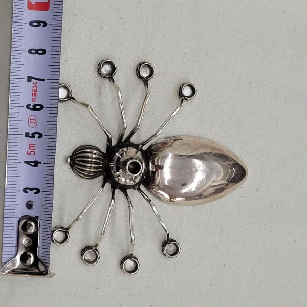 Menorah sterling silver spider - Image 4