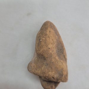 Genuine pottery Roman head statue found in Israel 4th century CE. Private collection. Dimension 2.2 cm X 2.7 cm X 3.7 cm approximately.