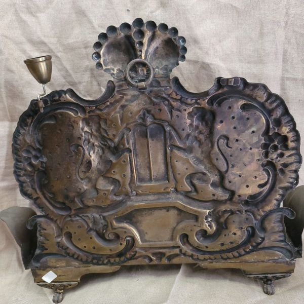 Vintage Hanukah Menorah brass - Image 6