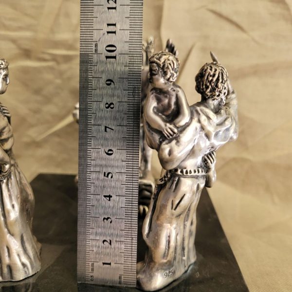 Silver sculpture Solomon judgement - Image 7