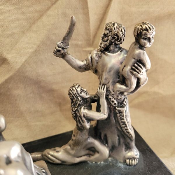Silver sculpture Solomon judgement - Image 9