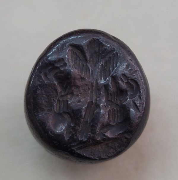Antique stone Hematite seal two deer 17th century, probably used to seal Jewish letters or documents found in the middle East.