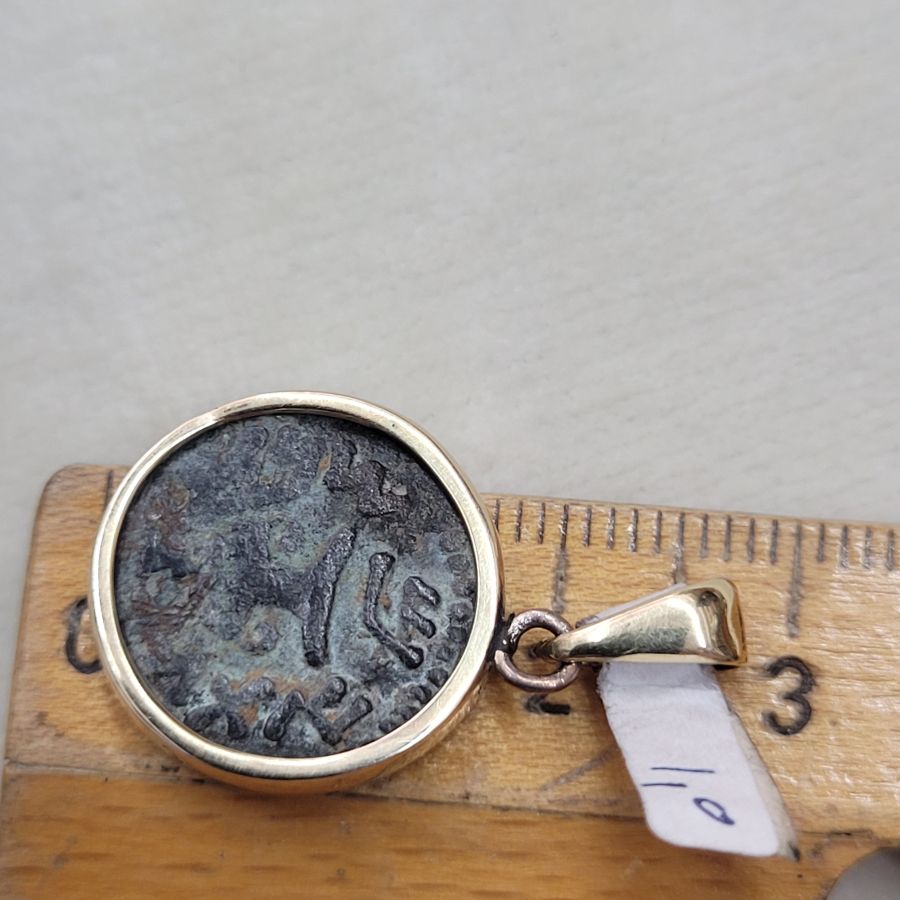 Gold pendant antique coin - Image 5