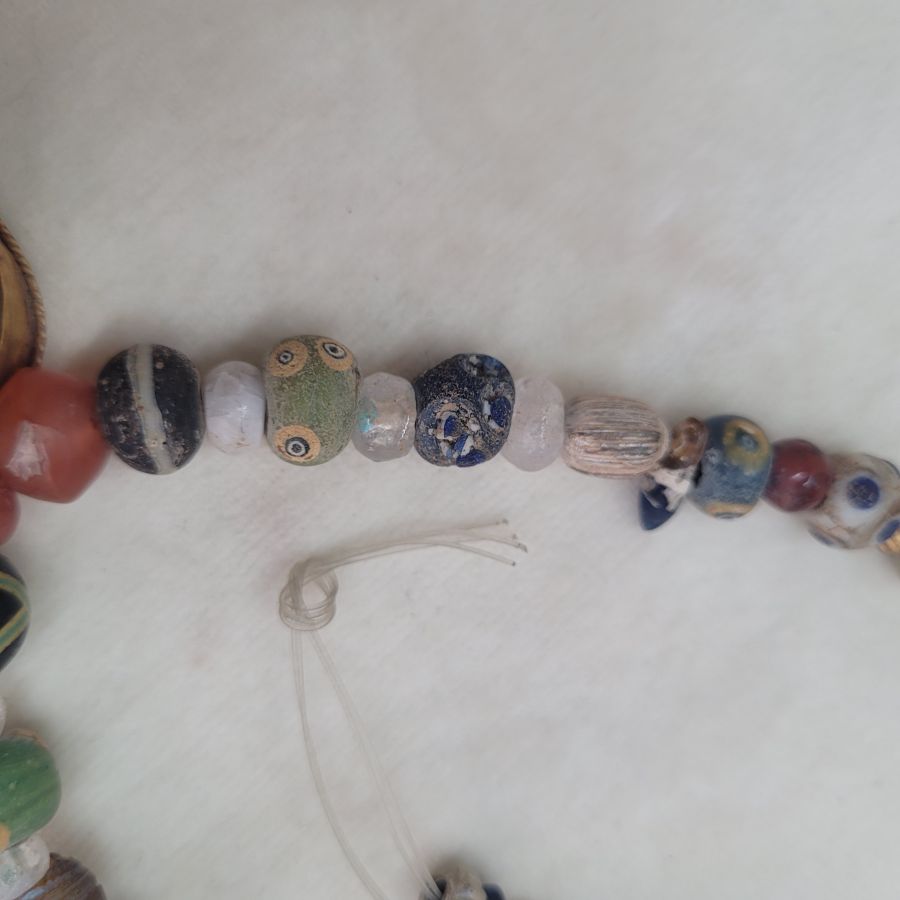 Antique stone beads necklace - Image 4