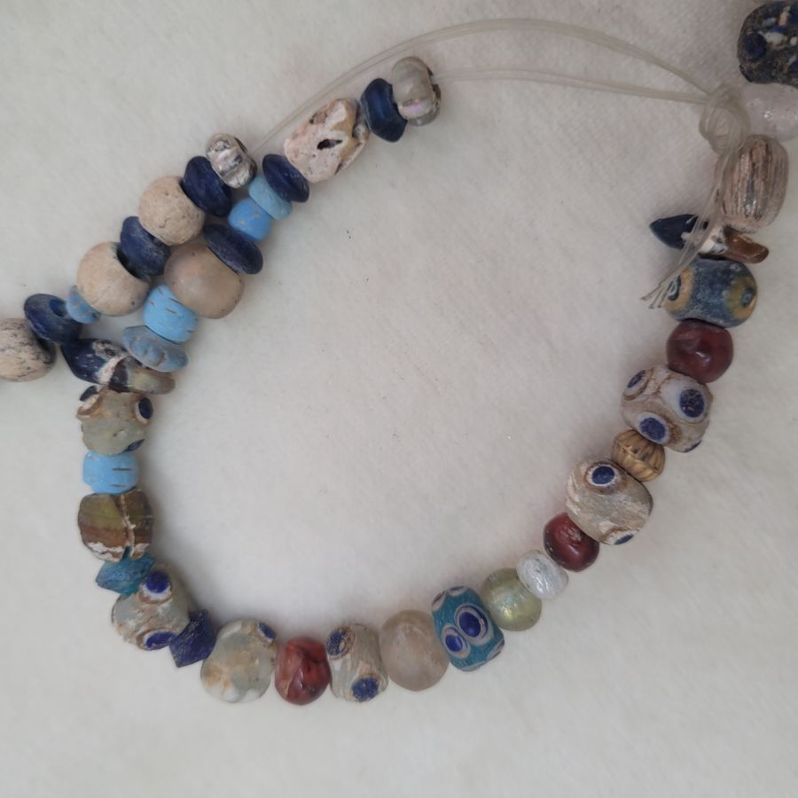 Antique stone beads necklace - Image 5