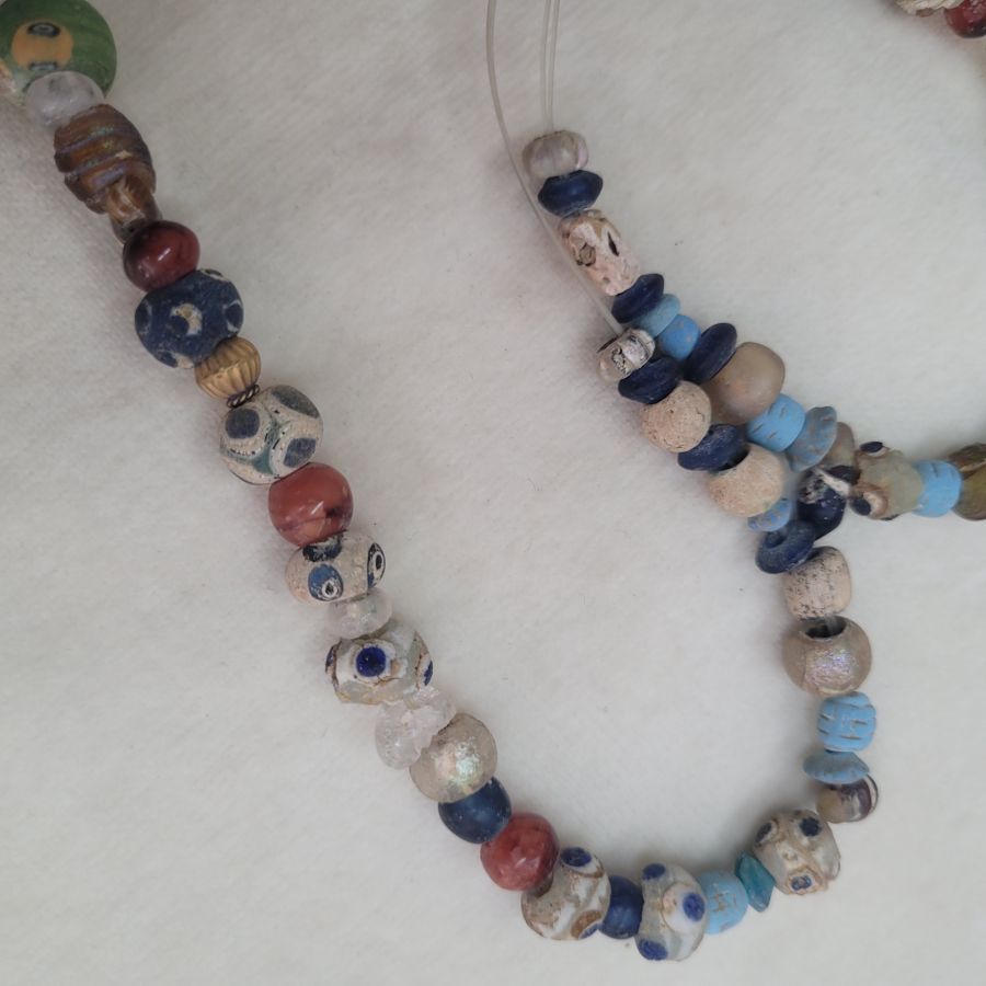 Antique stone beads necklace - Image 6