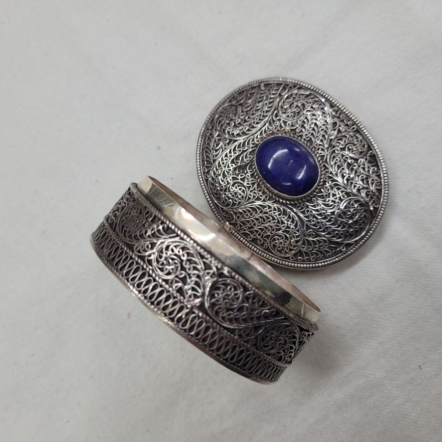 Sterling silver tobacco box - Image 4