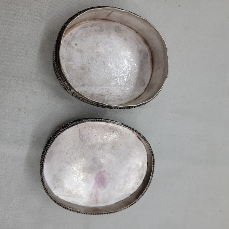 Sterling silver tobacco box - Image 6