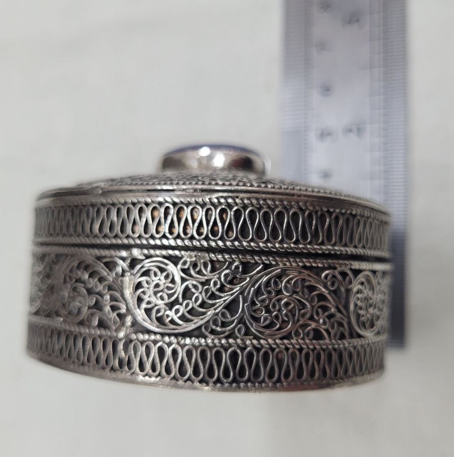 Sterling silver tobacco box - Image 7