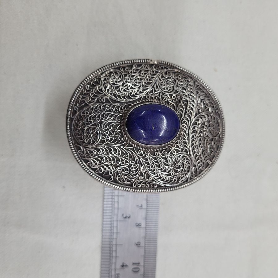 Sterling silver tobacco box - Image 8