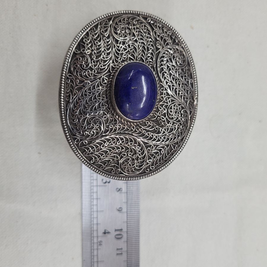 Sterling silver tobacco box - Image 9