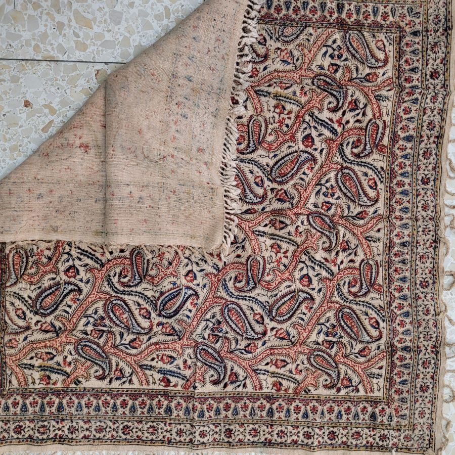 Square Qalamkari leaf pattern - Image 6