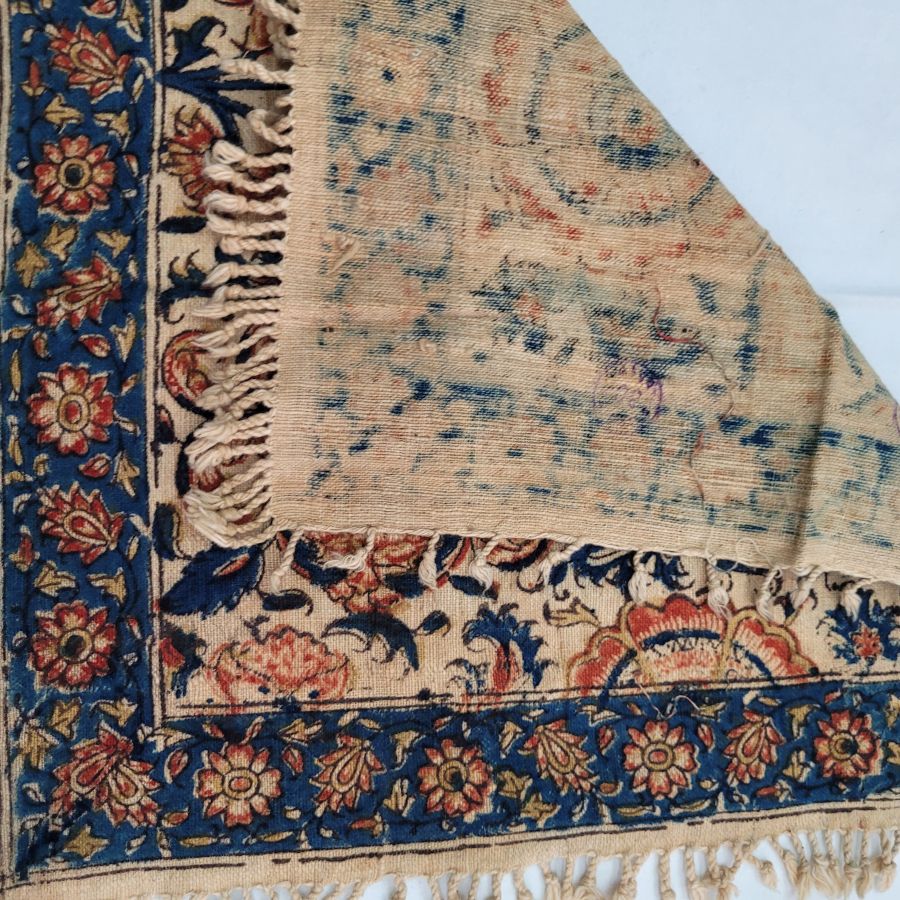 Vintage square Qalamkari flower - Image 8