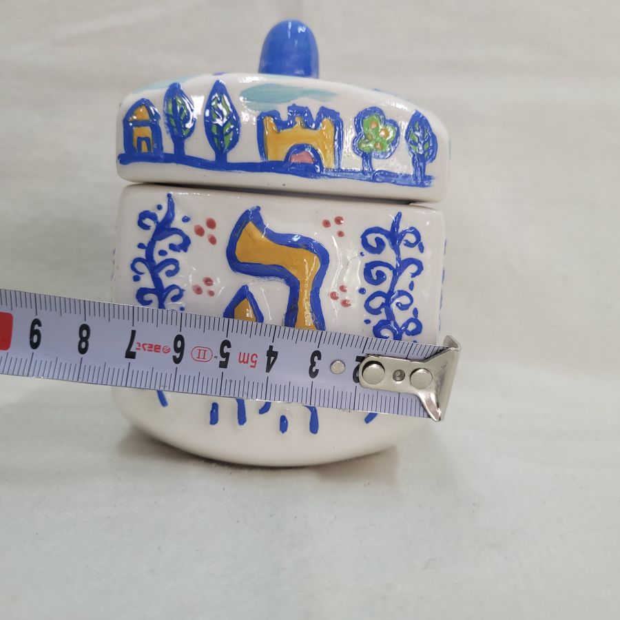 Dreidel shape box glazed - Image 3