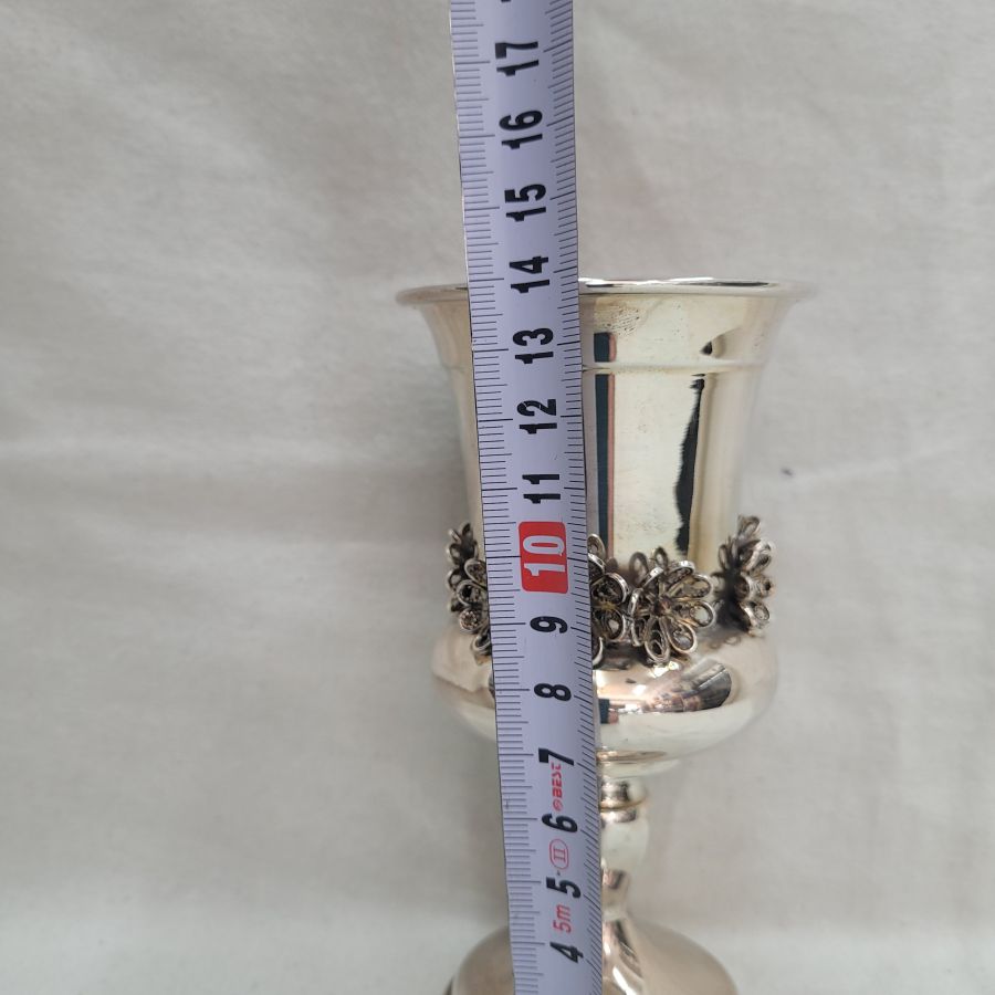 Kiddush chalice Yemenite filigree - Image 3