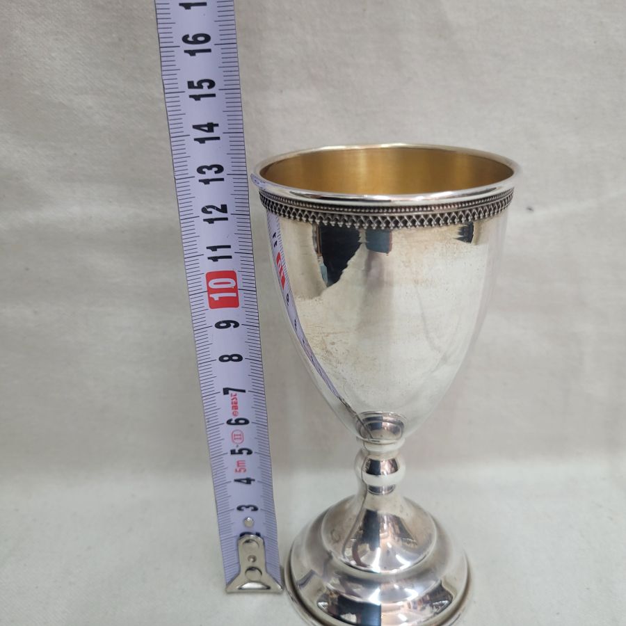Silver Kiddush wine chalice - Image 3