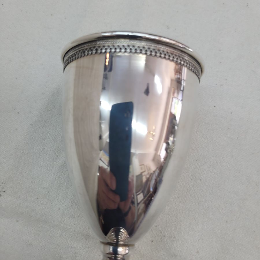 Silver Kiddush wine chalice - Image 6