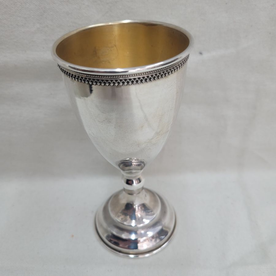 Silver Kiddush wine chalice - Image 7