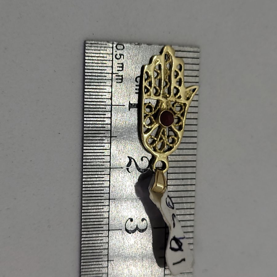 Yemenite filigree Chamsa pendant - Image 3