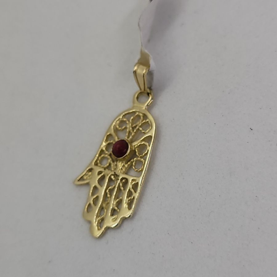 Yemenite filigree Chamsa pendant - Image 5